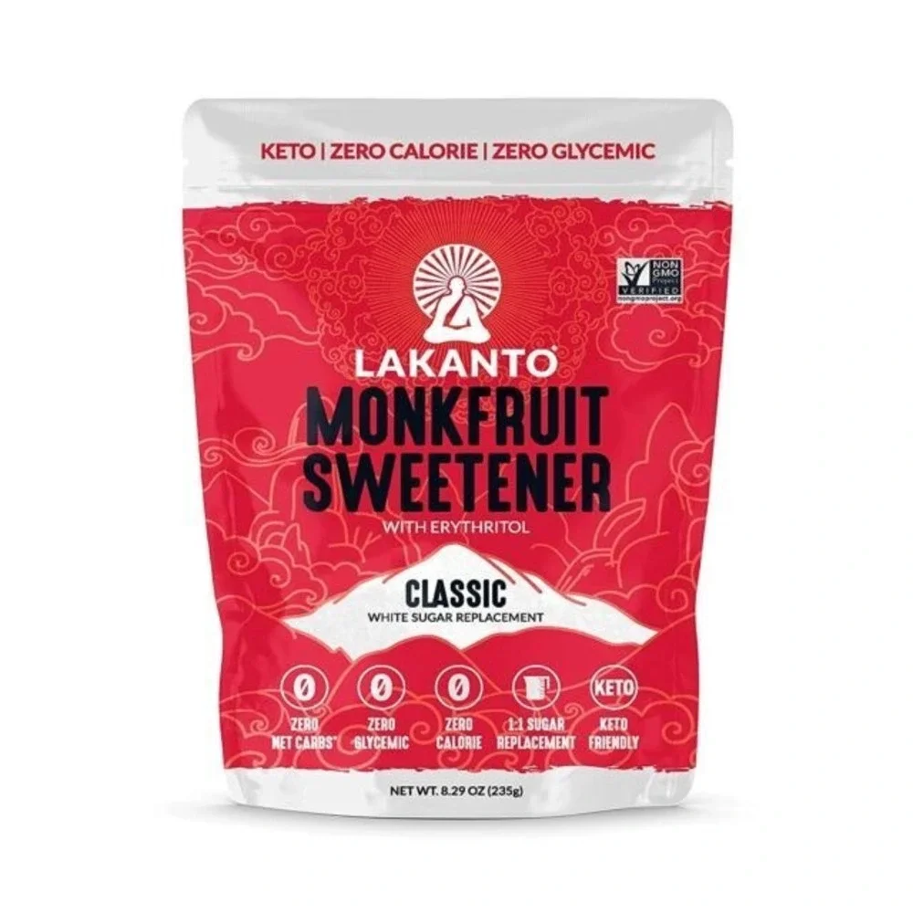 Lakanto Classic Monk Fruit Sweetener with Erythritol Classic White 8.29 oz
